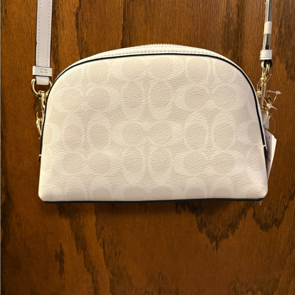 NWT Coach Cream Crossbody Bag with Gold-Tone Hardware - Picture 7 of 7